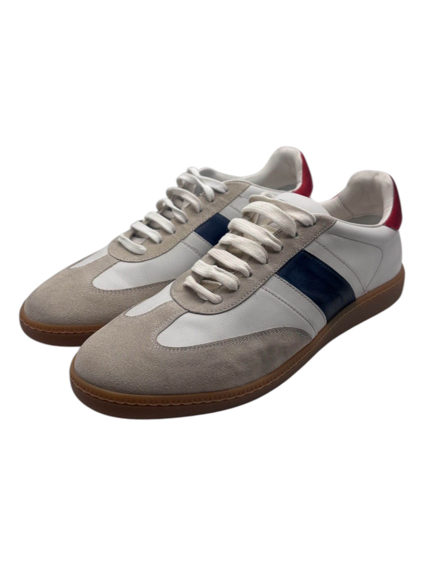 Brecos - Sneakers uomo in pelle e camoscio - 42