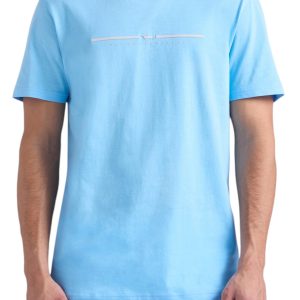 Harmont & Blaine - T-shirt uomo celeste Logo 3D