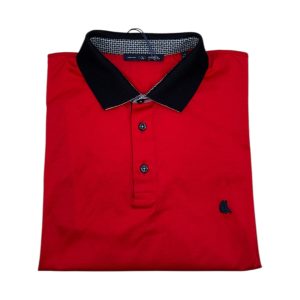 Vela Blu – Polo uomo in filo di Scozia rosso – 6XL