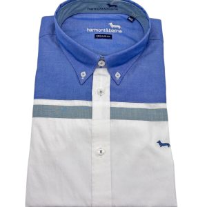 Harmont & Blaine – Camicia regular fit in cotone a fasce multicolore