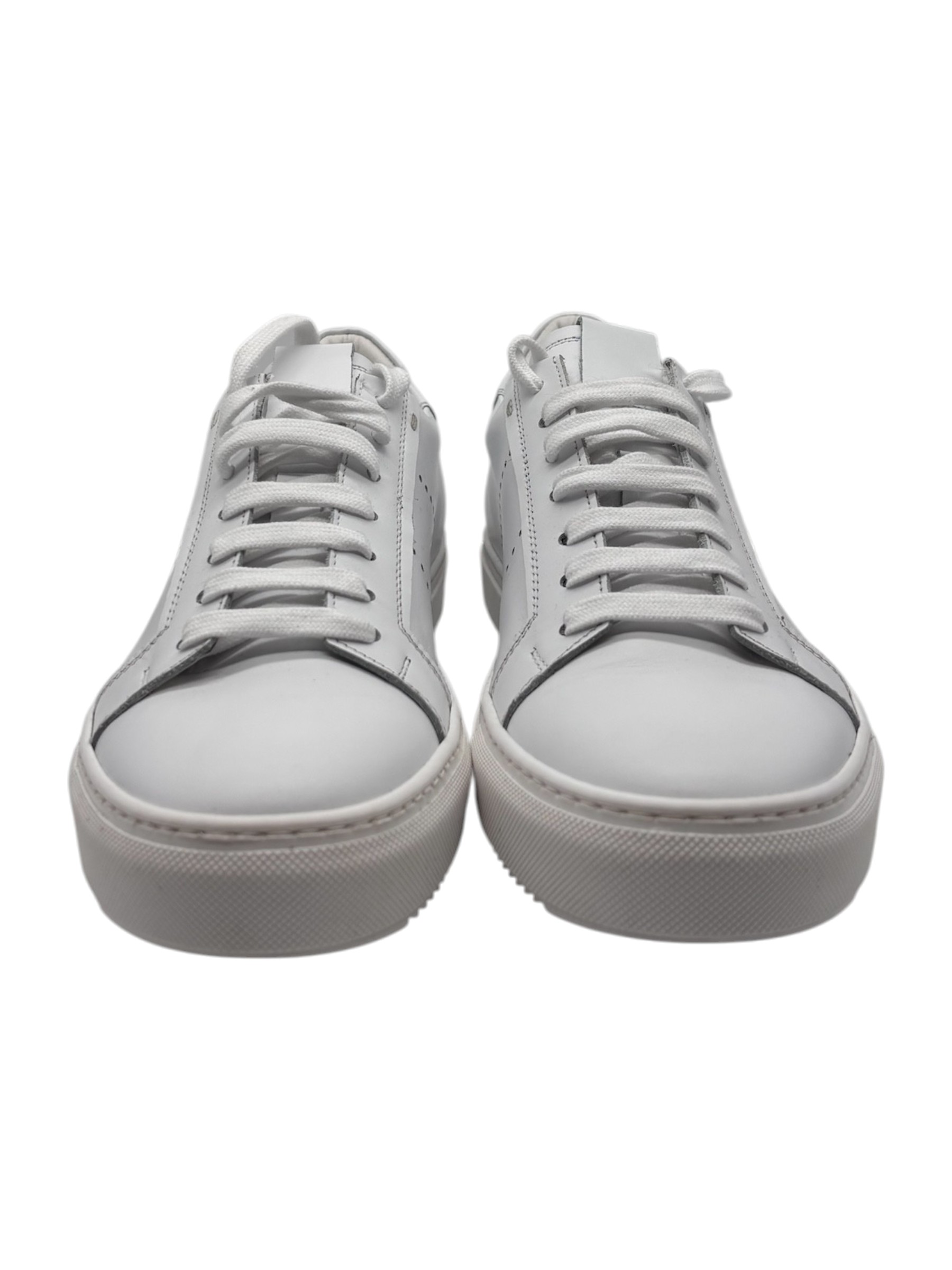 Brecos - Sneakers uomo in pelle bianca - immagine 2