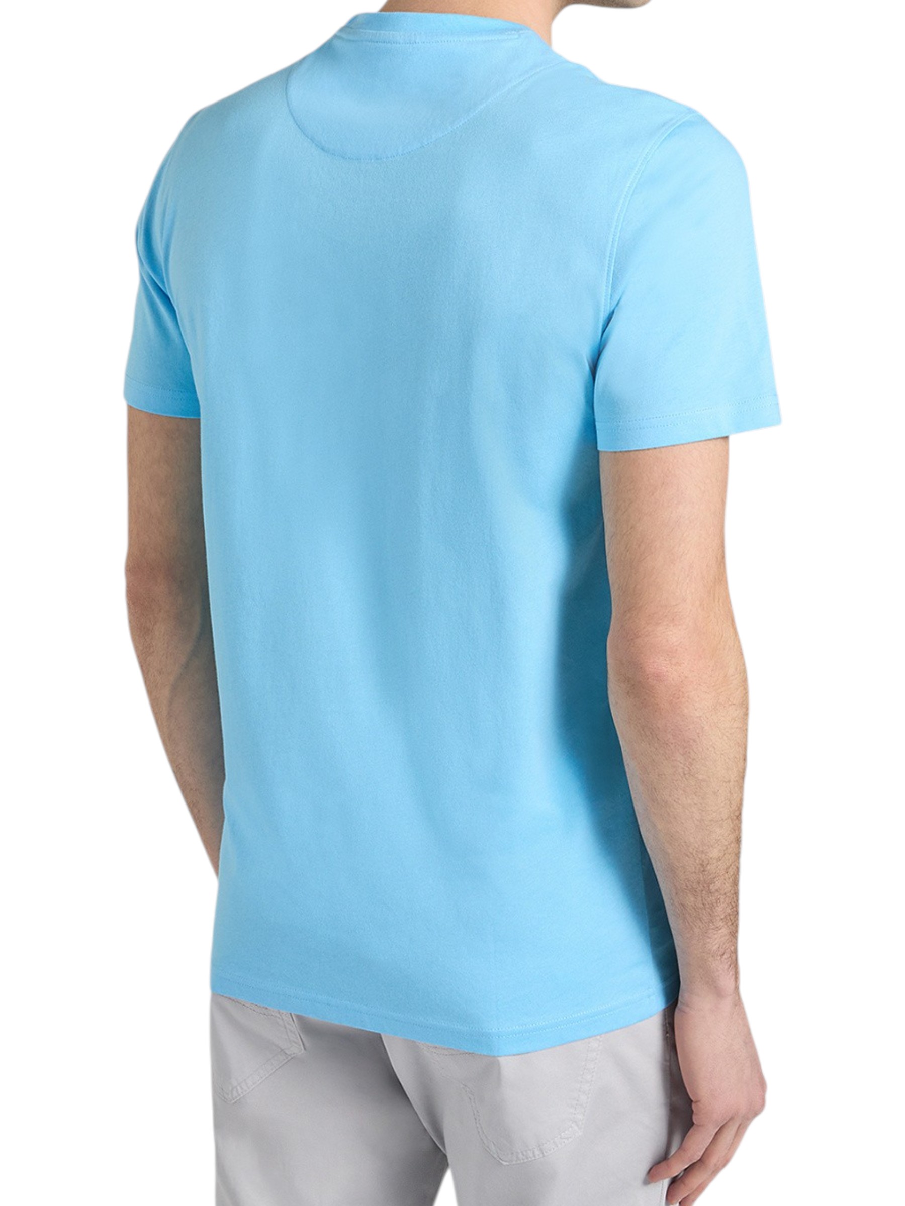Harmont & Blaine - T-shirt Narrow Fit uomo celeste - immagine 2