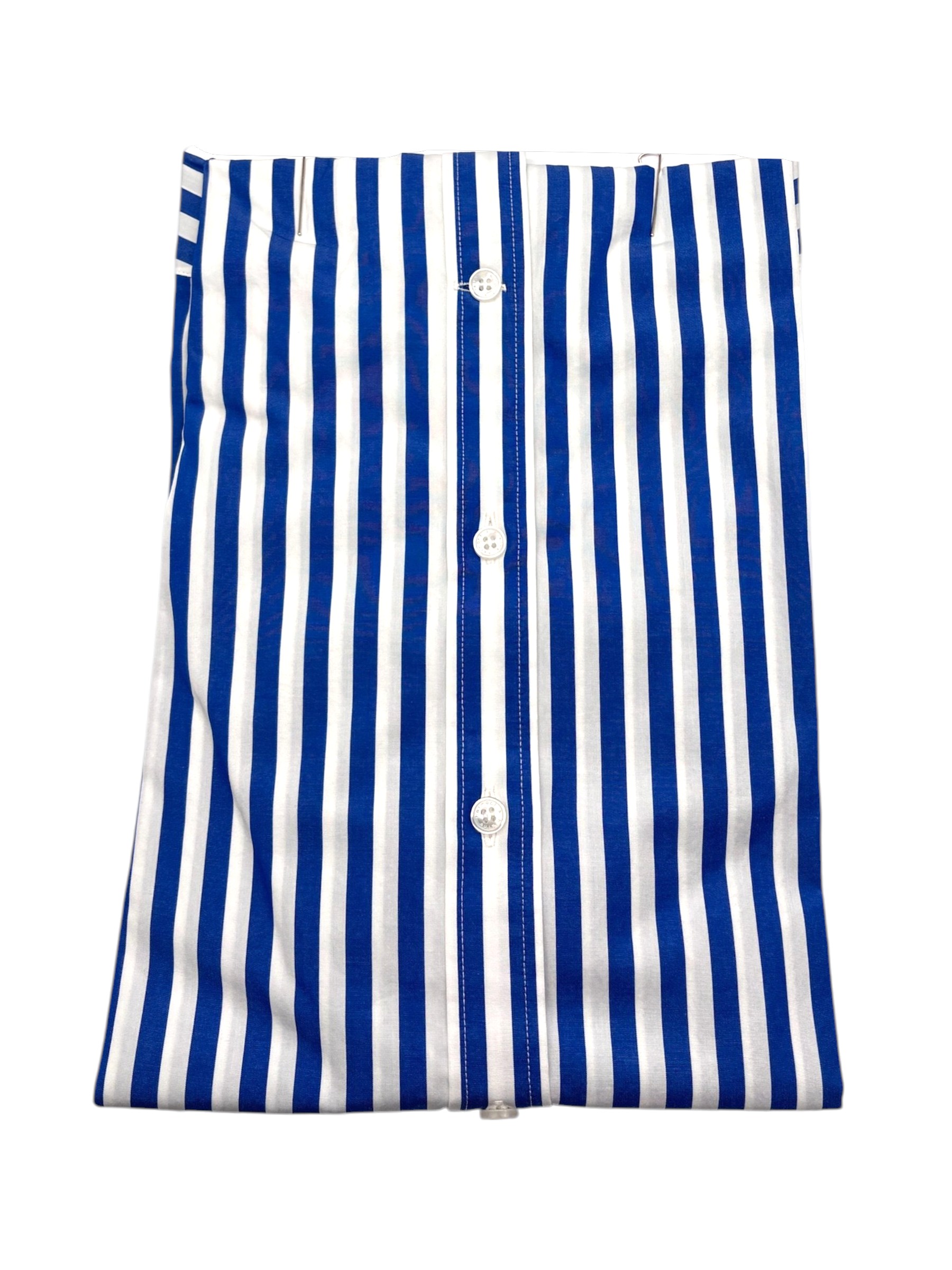 Harmont & Blaine – Camicia narrow fit in cotone a righe blu e bianche linea Sorbetto - XXL - immagine 2