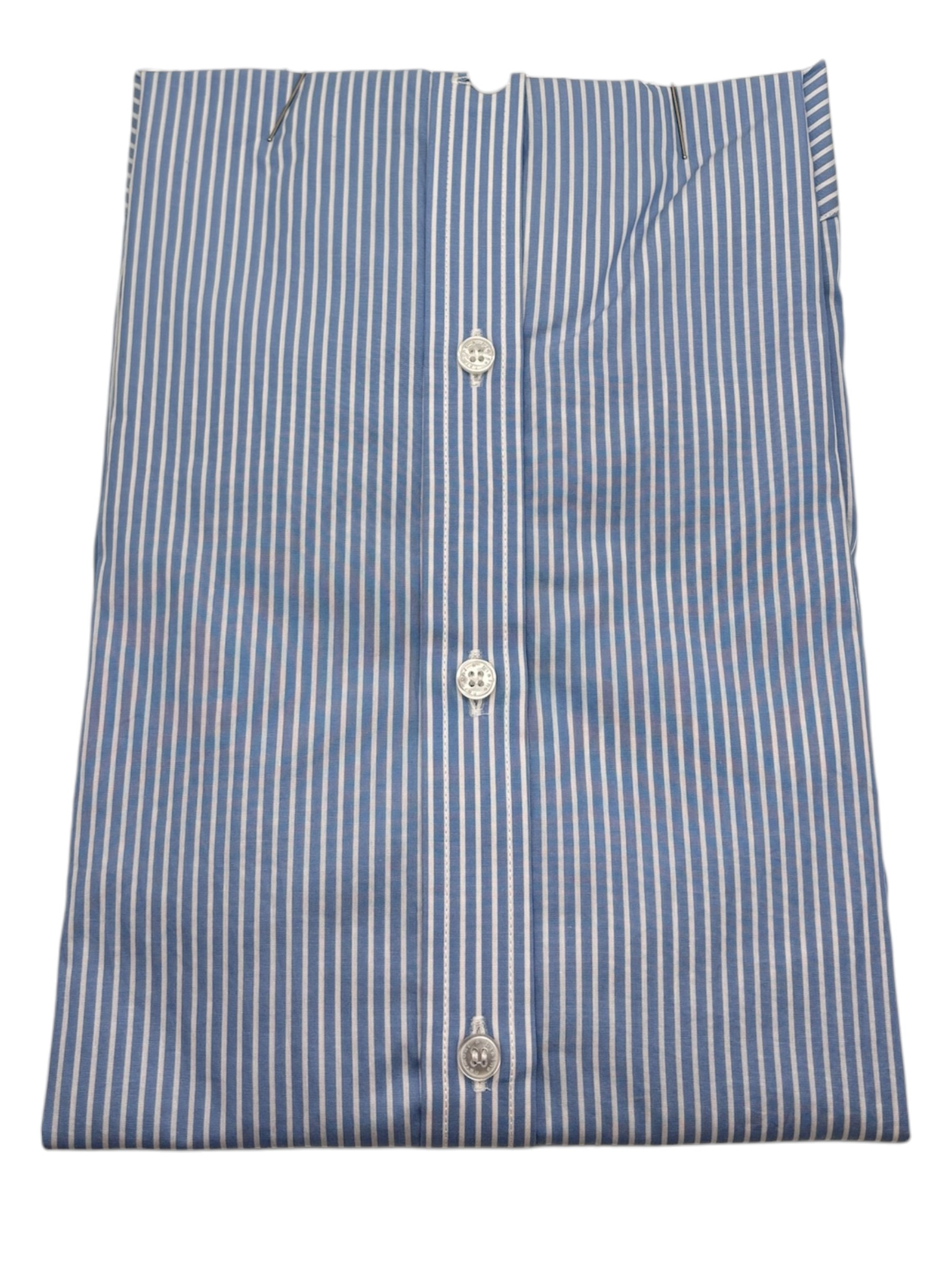 Harmont & Blaine – Camicia regular fit in cotone a righe bianche e azzurre - immagine 2