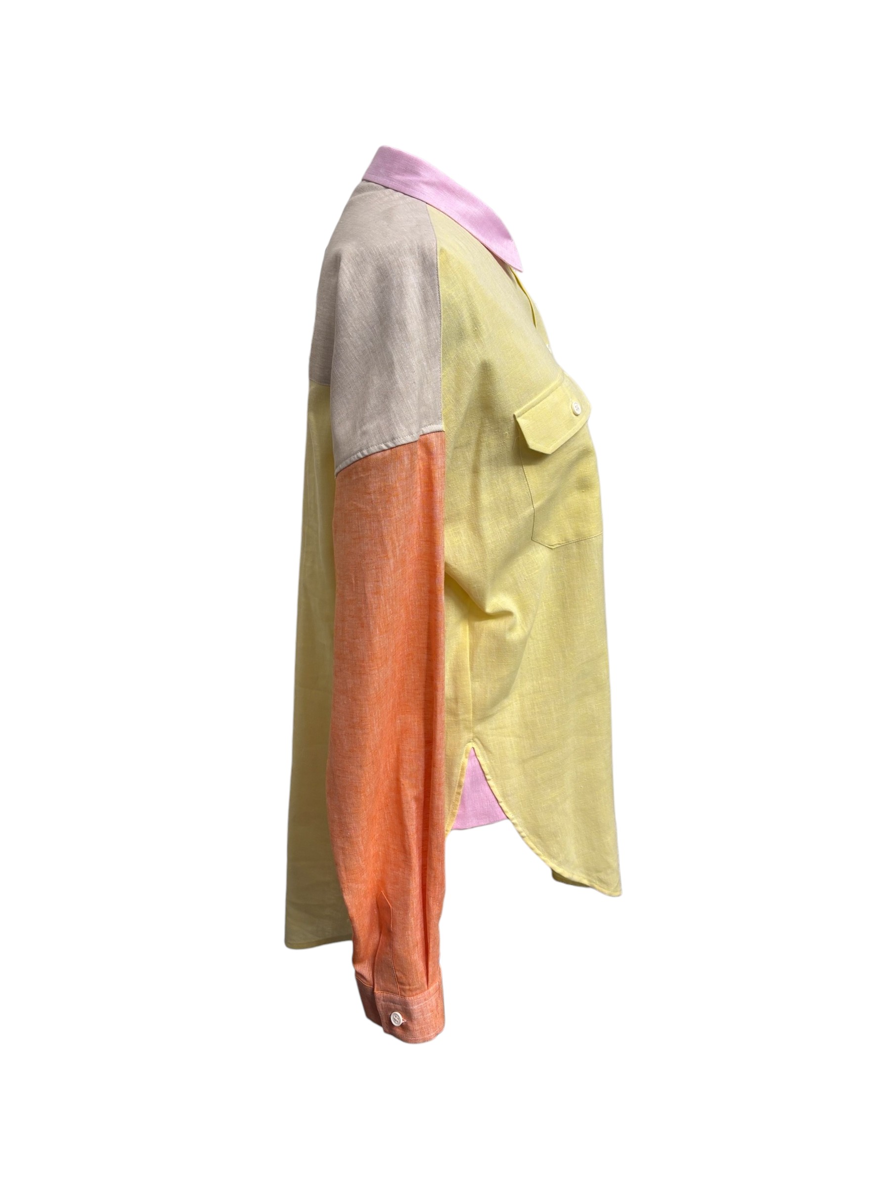 Harmont & Blaine - Camicia donna misto lino multicolore - immagine 2