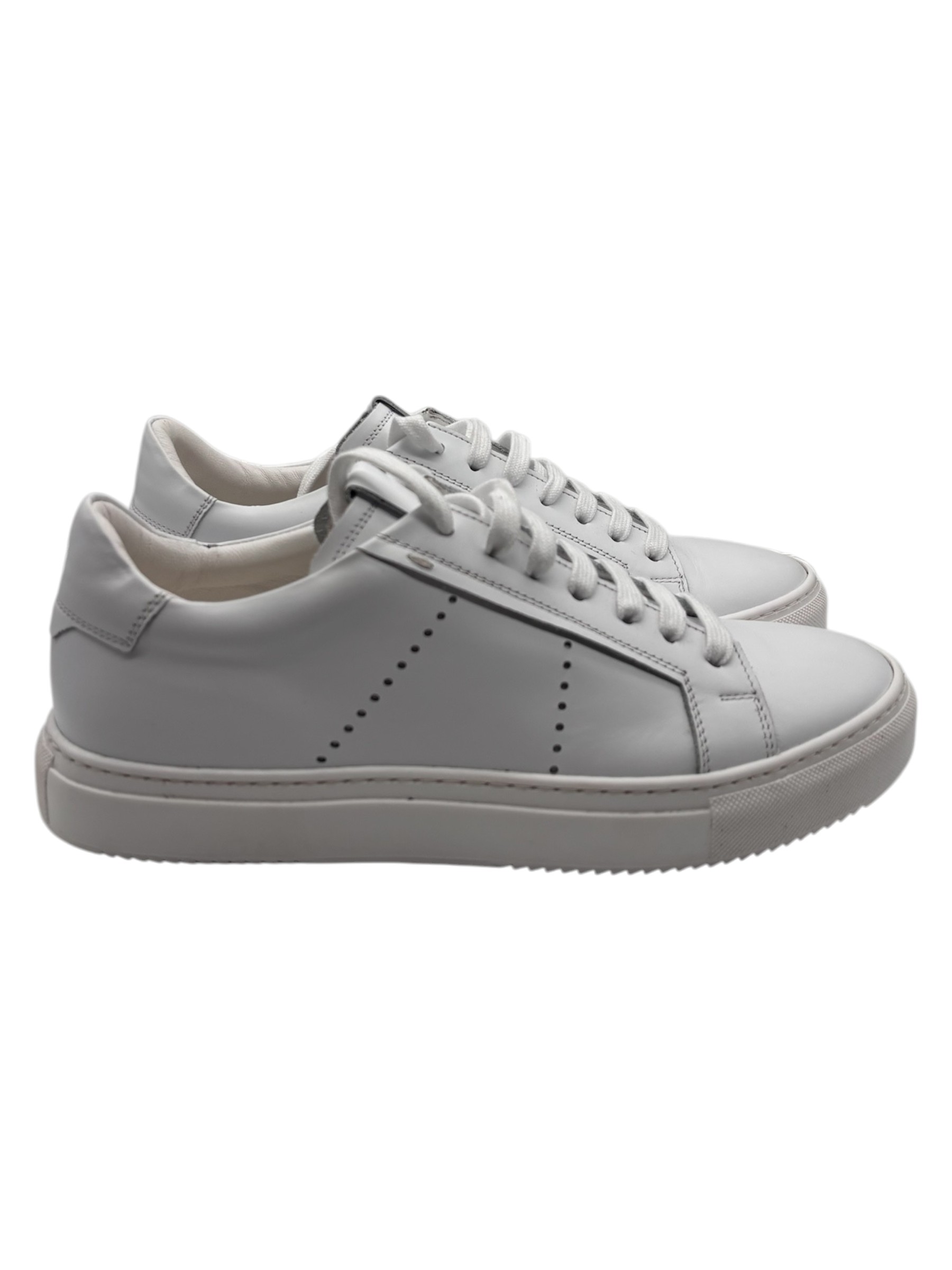Brecos - Sneakers uomo in pelle bianca - immagine 3