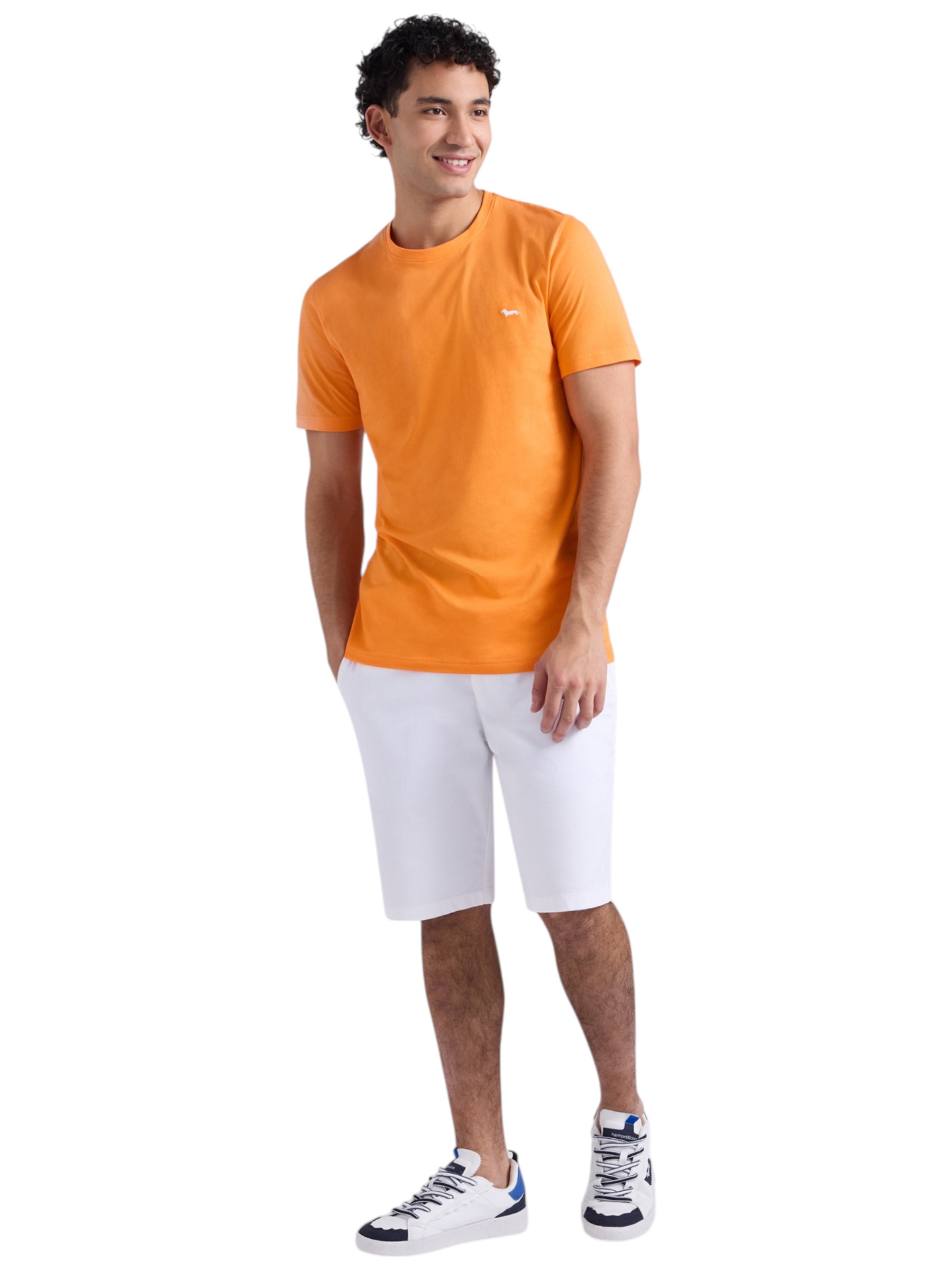 Harmont & Blaine – T-shirt Narrow Fit uomo arancione - immagine 3