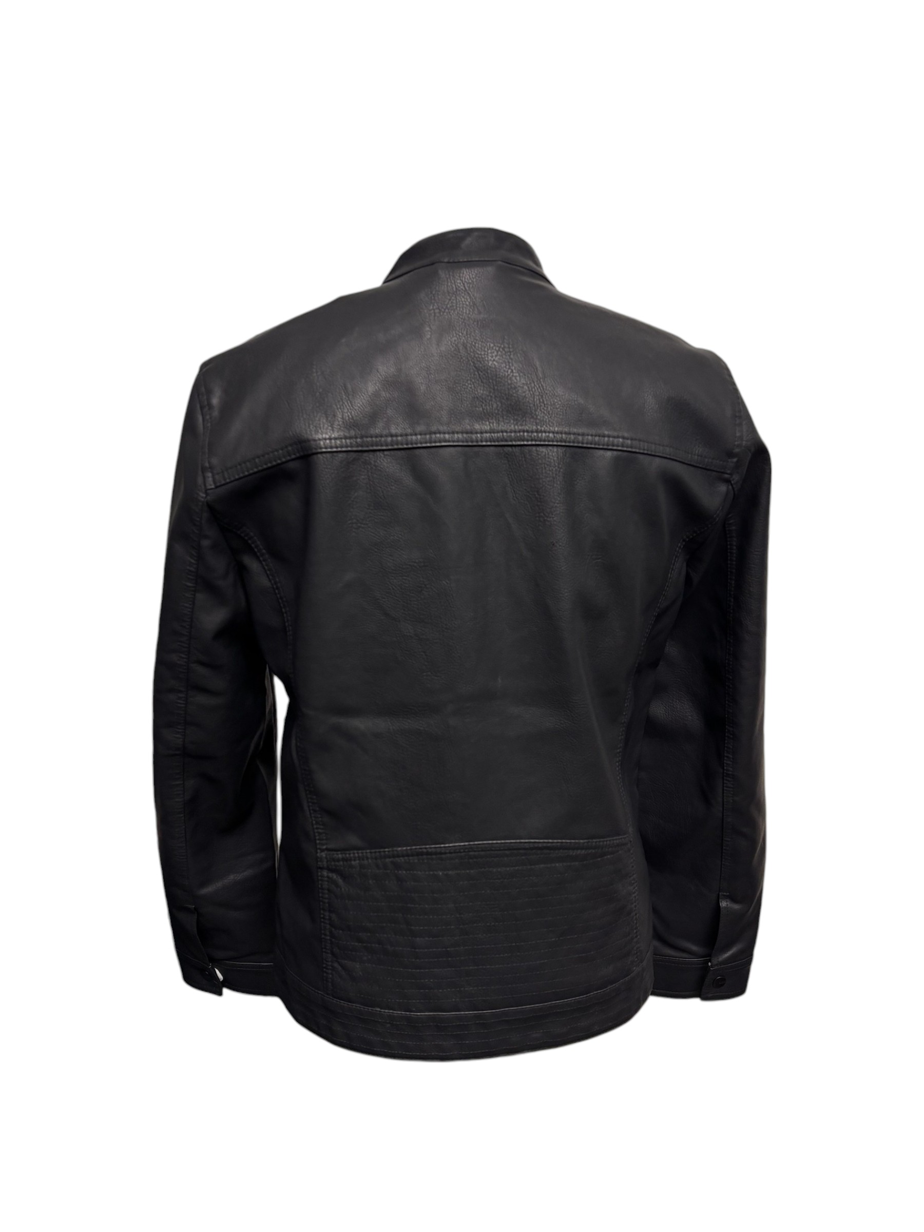 Only & Sons - Giubbino uomo in ecopelle nera - immagine 3