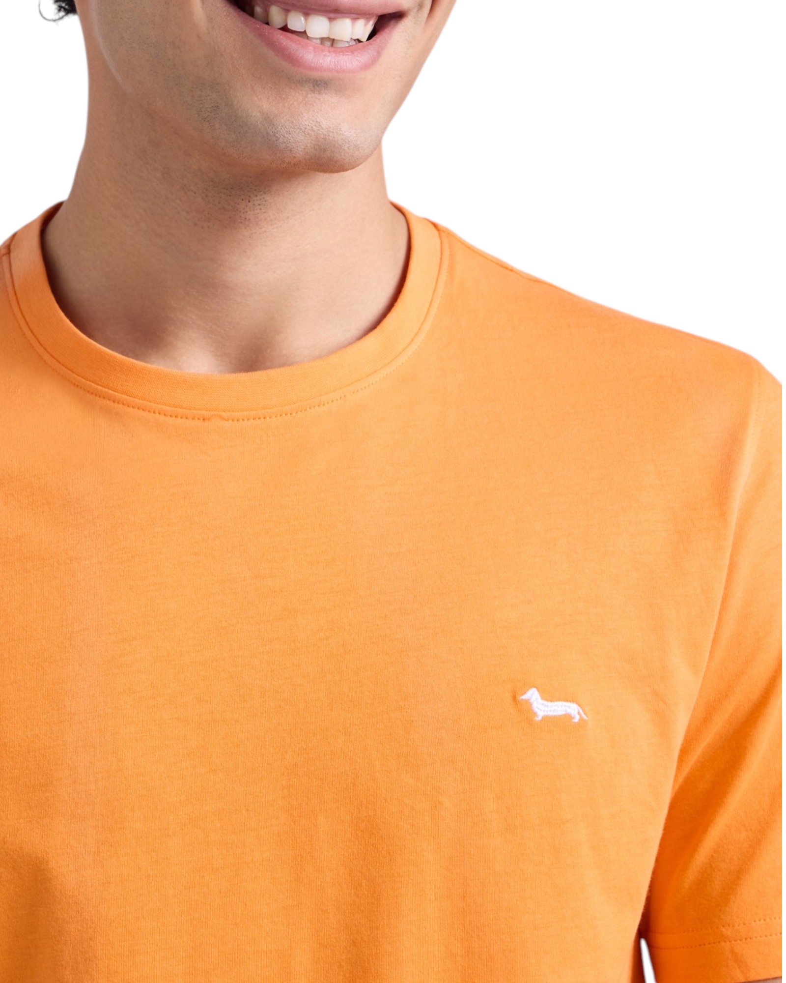 Harmont & Blaine – T-shirt Narrow Fit uomo arancione - immagine 4