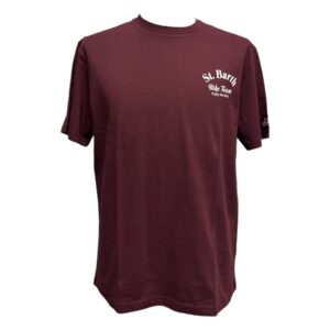 MC2 Saint Barth - T-shirt in cotone bordeaux Sport Club - L
