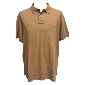 Polo Ralph Lauren - Polo in piquè di cotone color fango - XXL