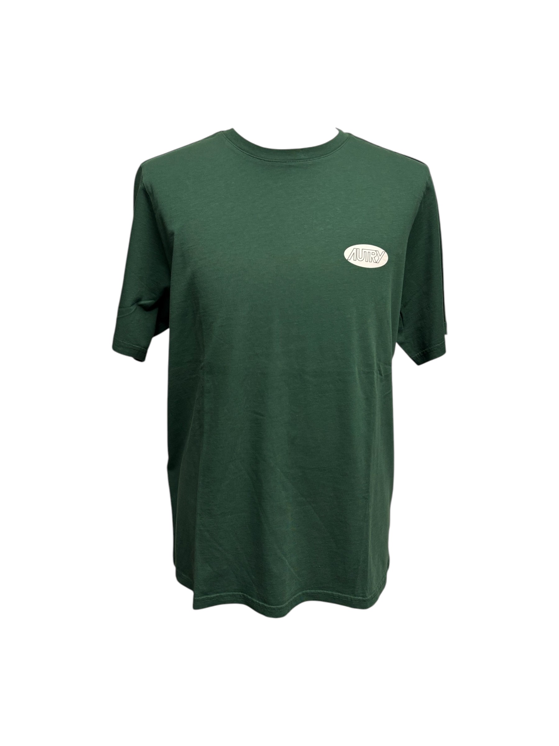 Autry - T-shirt in cotone verde bosco - XL