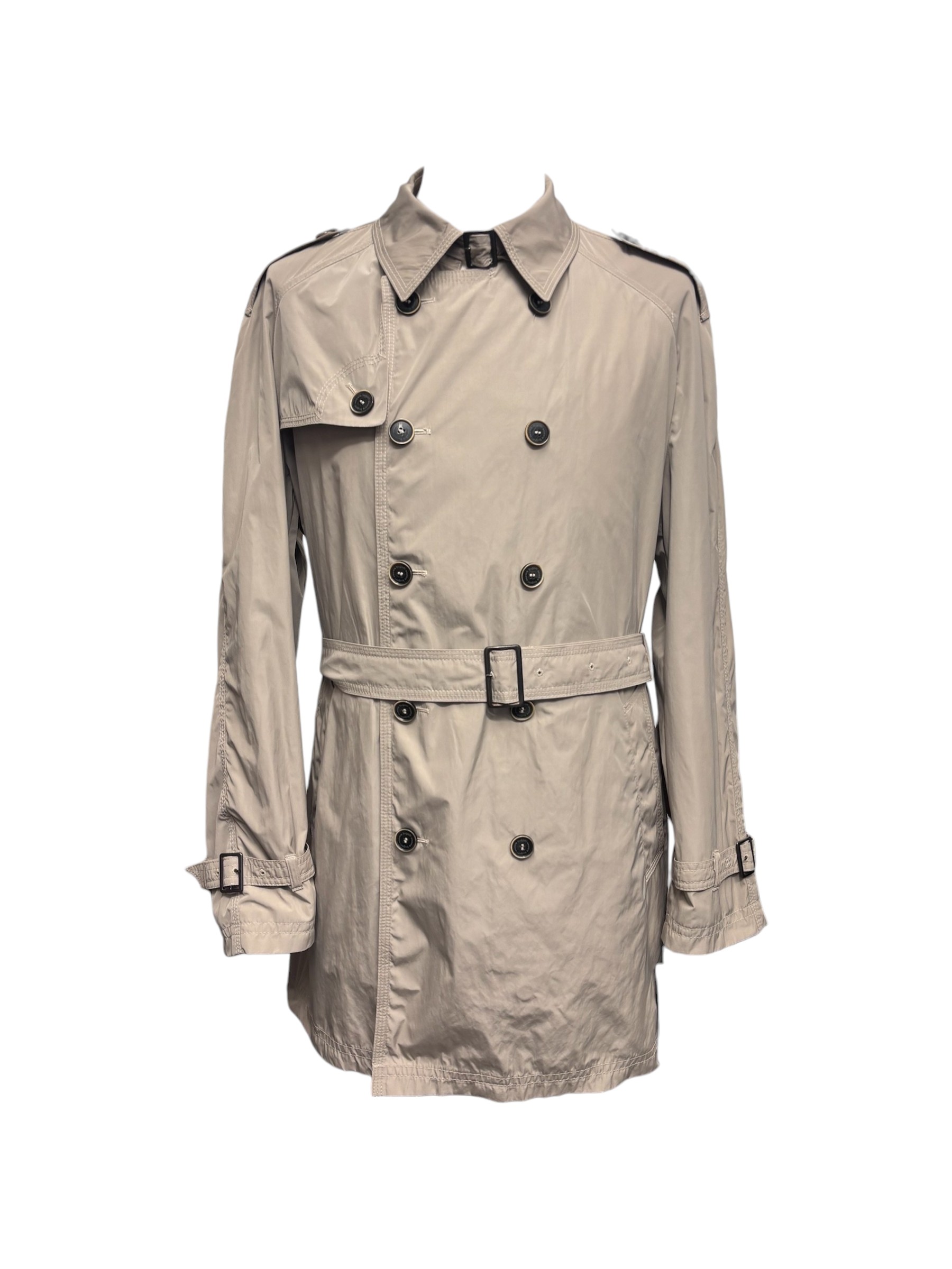 Bugatti - Trench doppiopetto uomo beige