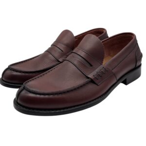 Franco Fedele - Mocassini uomo in pelle cuoio scuro - 42