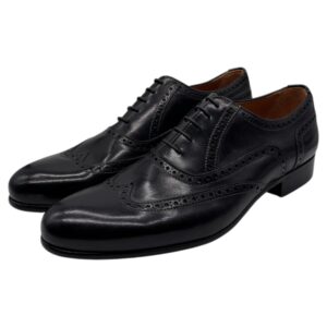 Calver - Scarpe Oxford uomo in pelle nera - 42