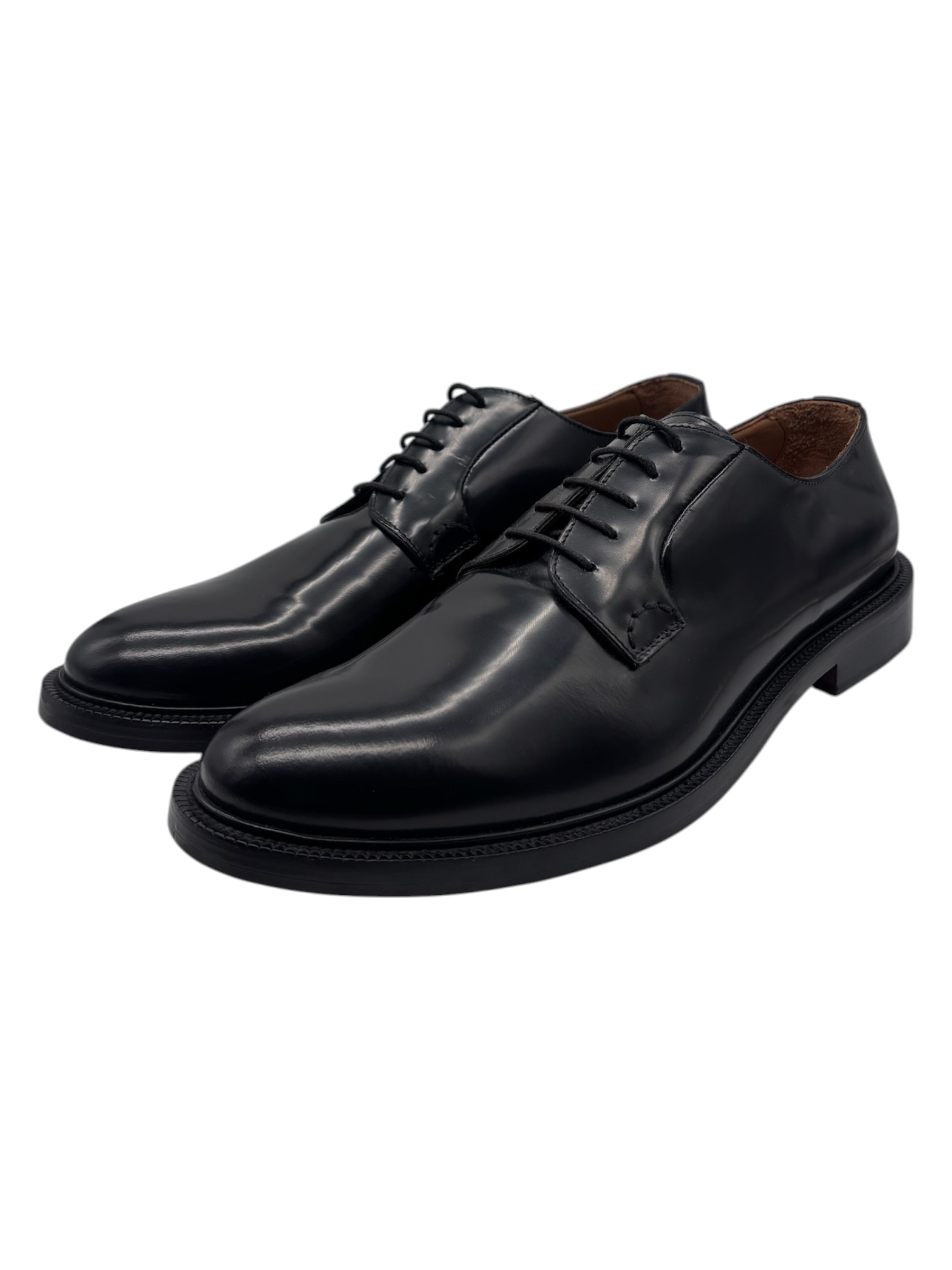 Raphael - Scarpe derby uomo in pelle nera - 45