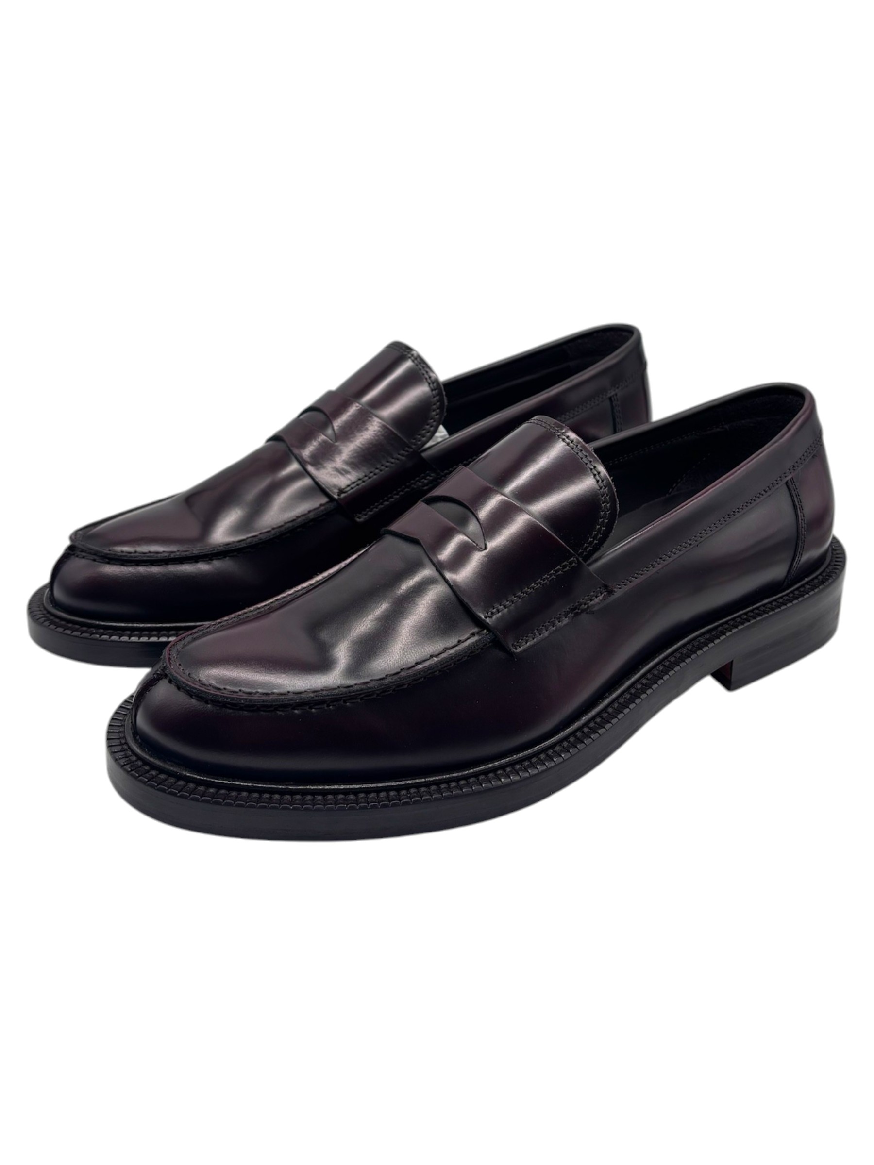 Raphael - Mocassini uomo in pelle bordeaux