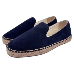 St. Tropez – Espadrillas uomo in pelle scamosciata blu navy