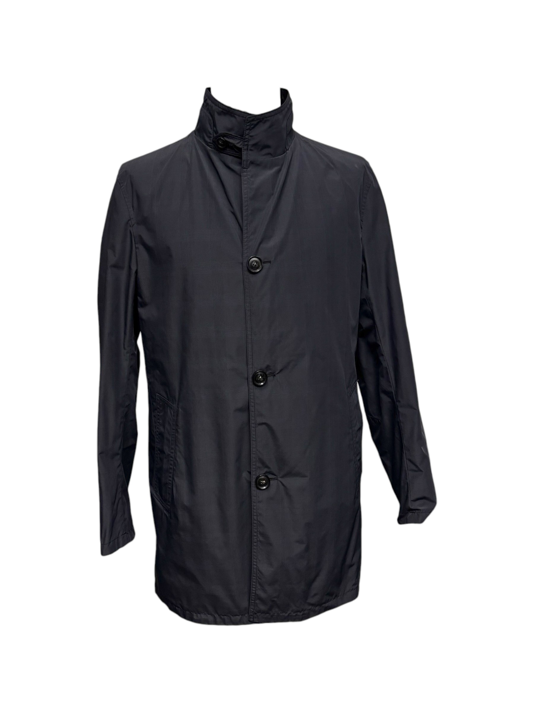 Bugatti - Packable Travel Coat reversibile blu navy e nero