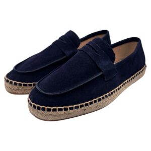 St. Tropez – Mocassini uomo in pelle scamosciata blu navy