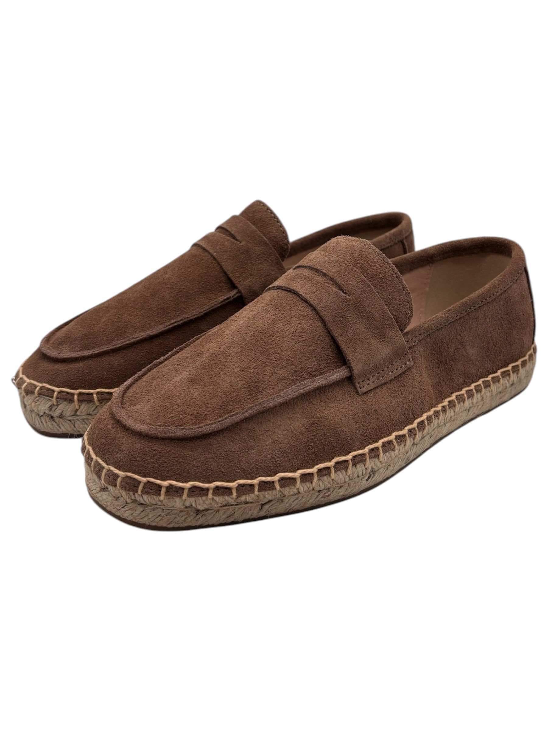 St. Tropez – Mocassini uomo in pelle scamosciata marrone