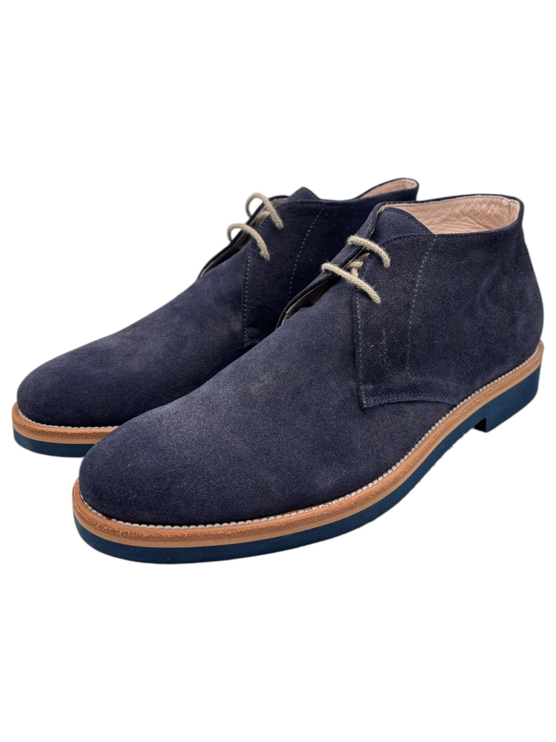 Raphael - Polacchini uomo in camoscio blu notte - 41
