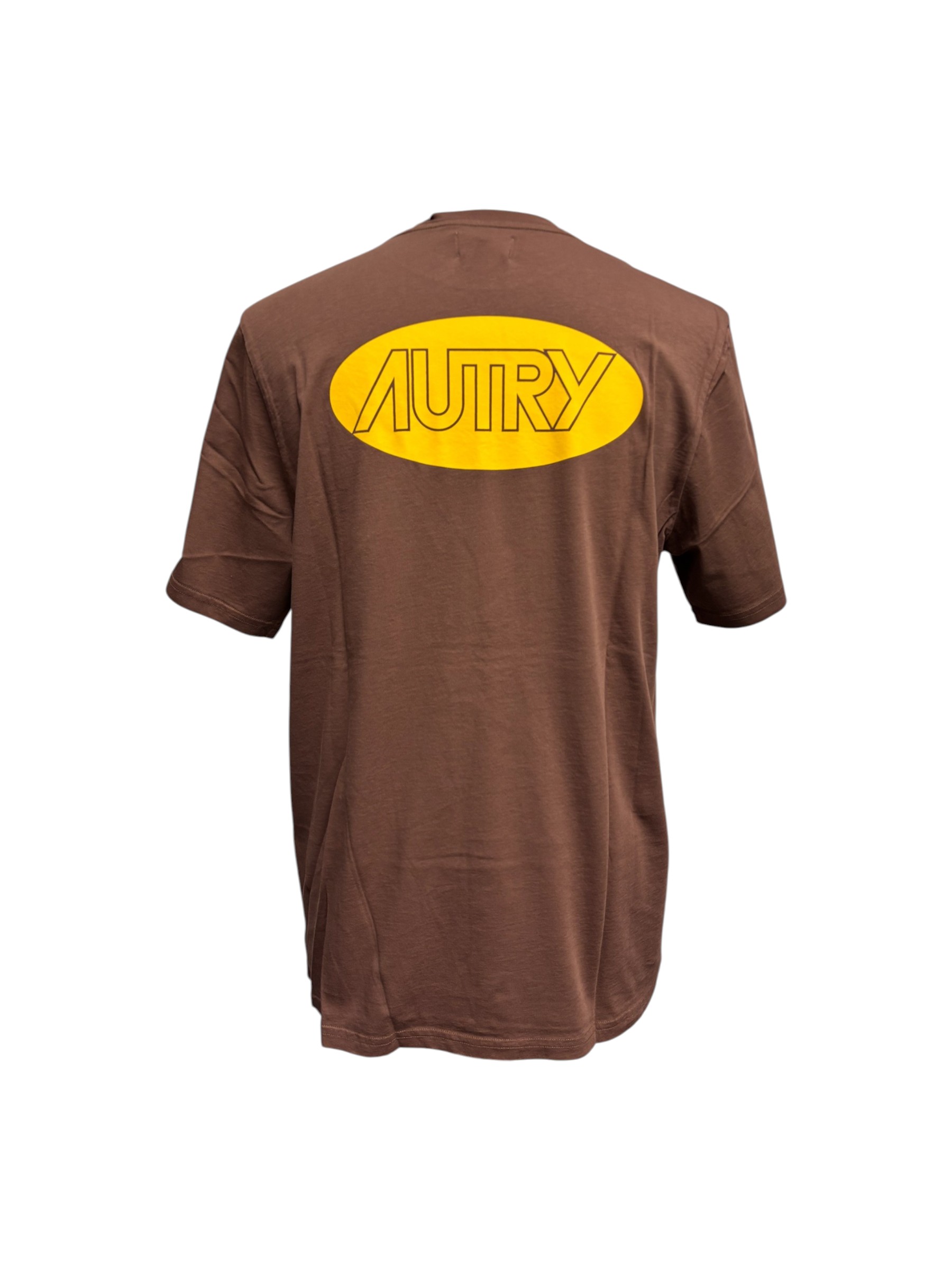 Autry – T-shirt in cotone marrone - immagine 3