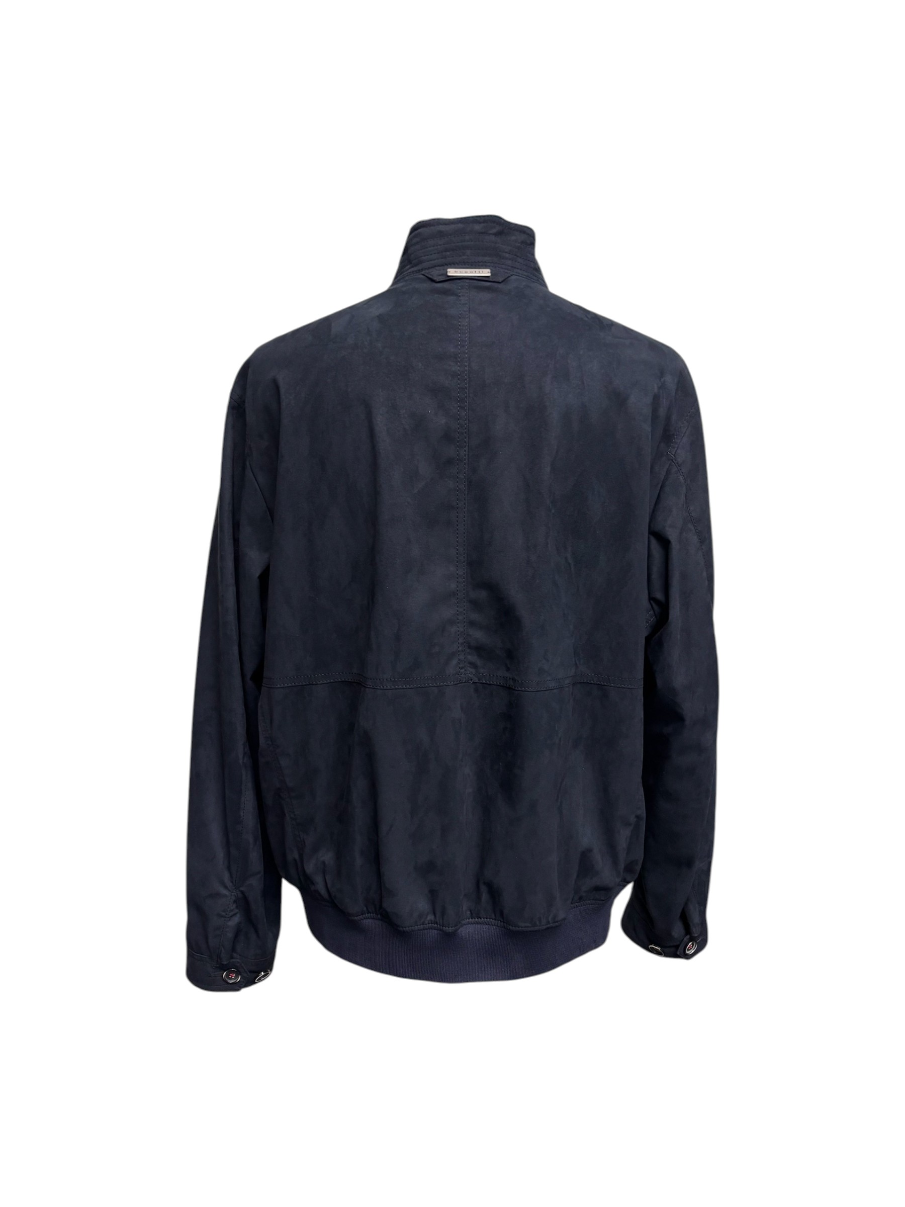 Bugatti - Bomber uomo effetto scamosciato blu Amaretta - 56 - immagine 3