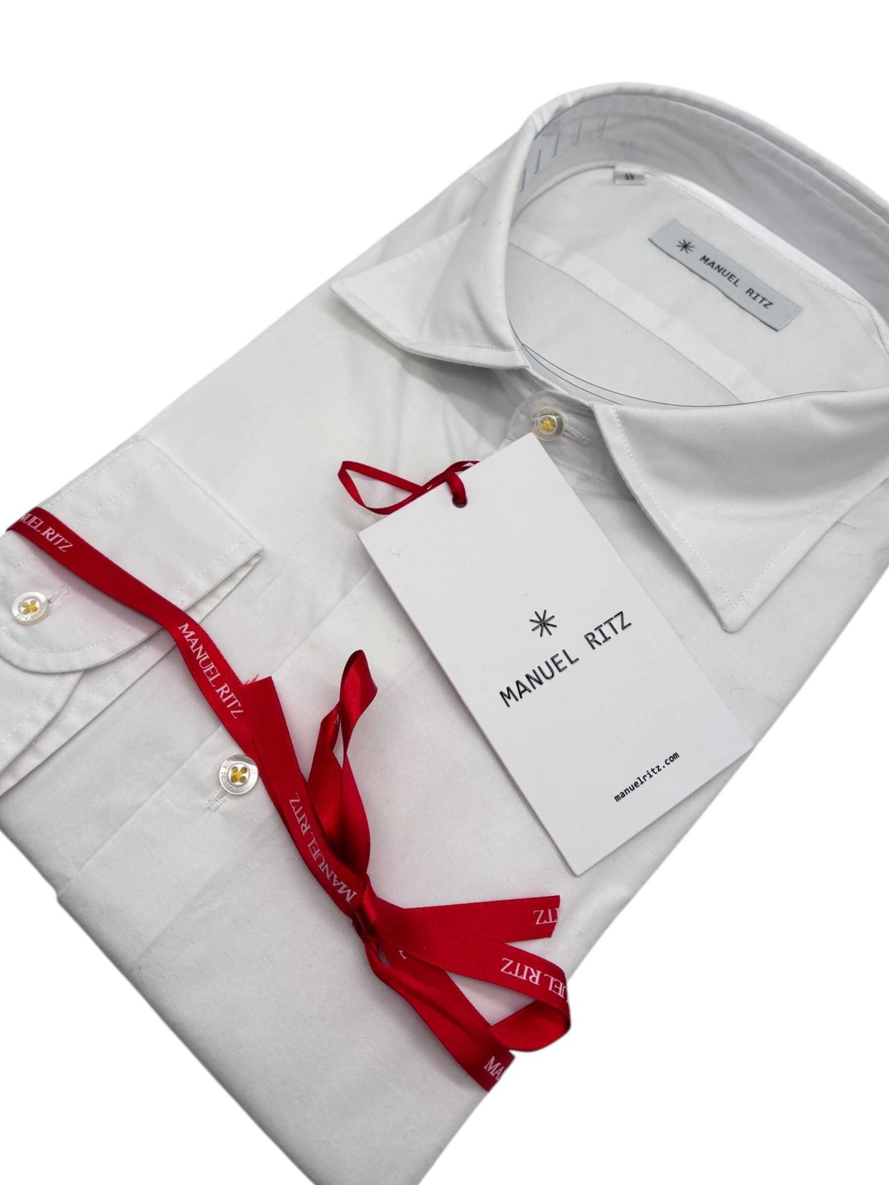 Manuel Ritz - Camicia in cotone bianca - immagine 3