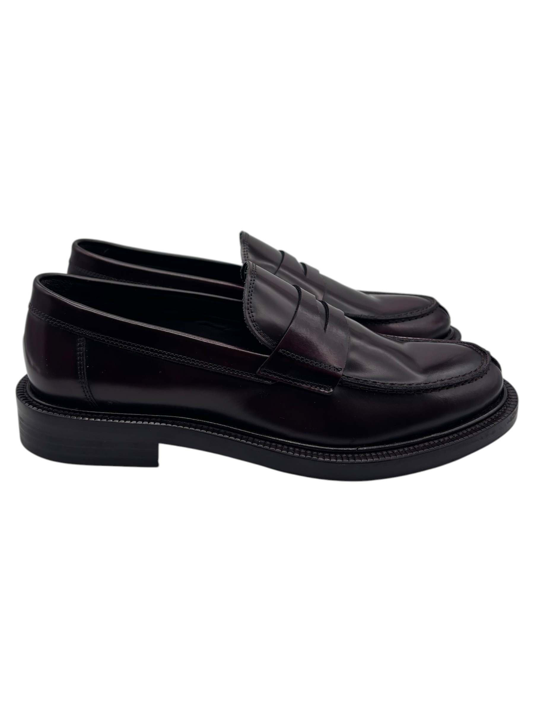 Raphael - Mocassini uomo in pelle bordeaux - immagine 3