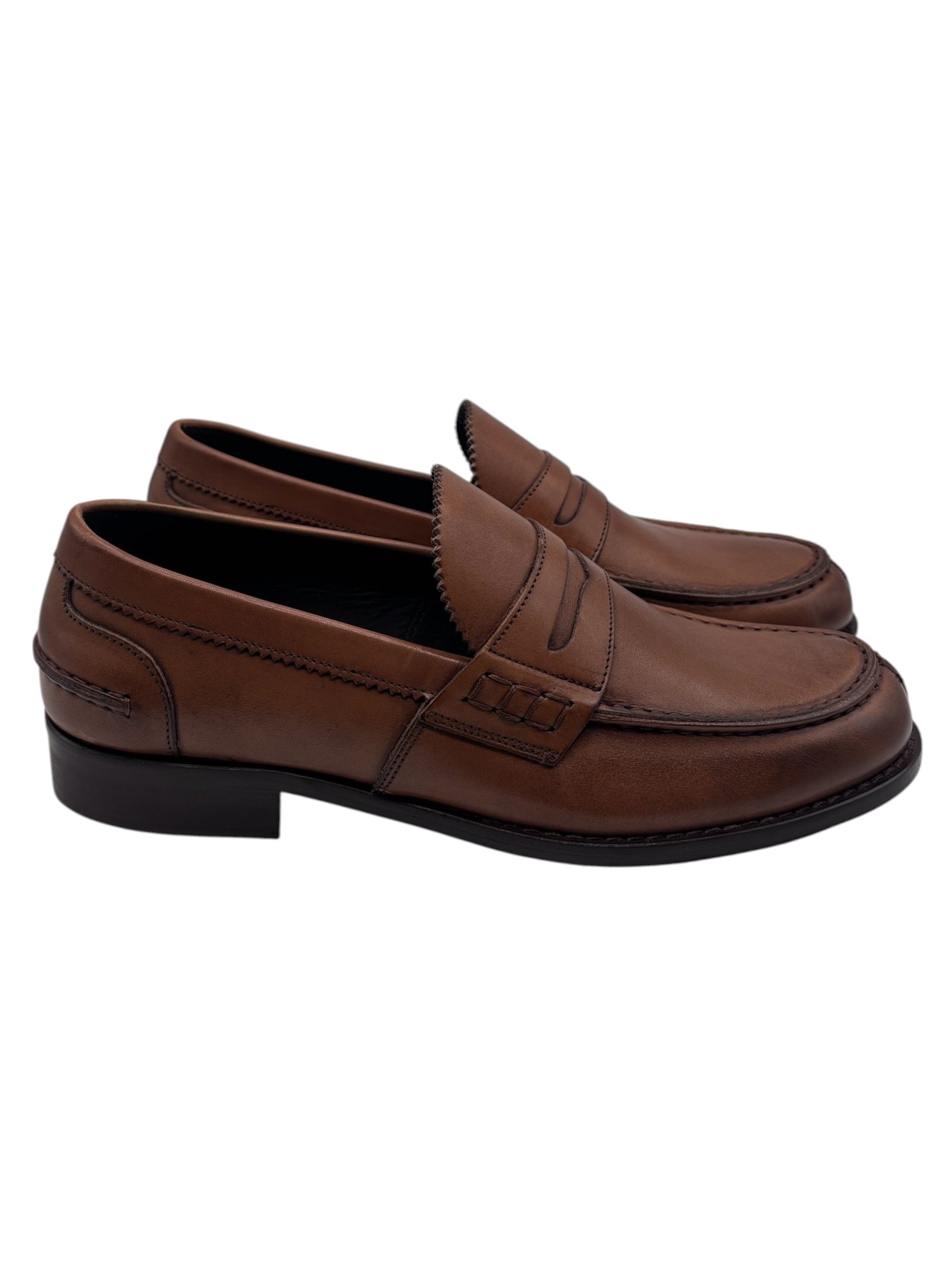 Raphael - Mocassini uomo in pelle color cuoio - immagine 3