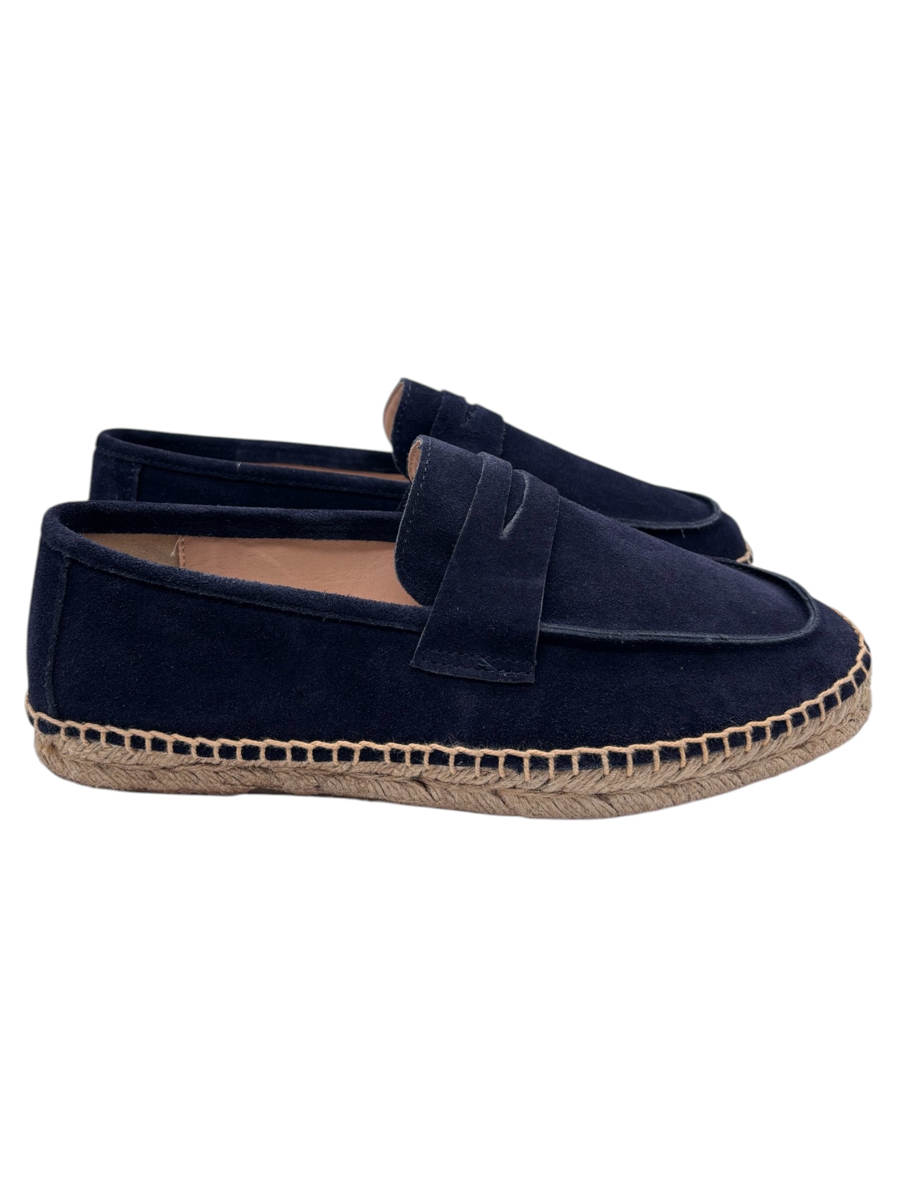 St. Tropez – Mocassini uomo in pelle scamosciata blu navy - immagine 3
