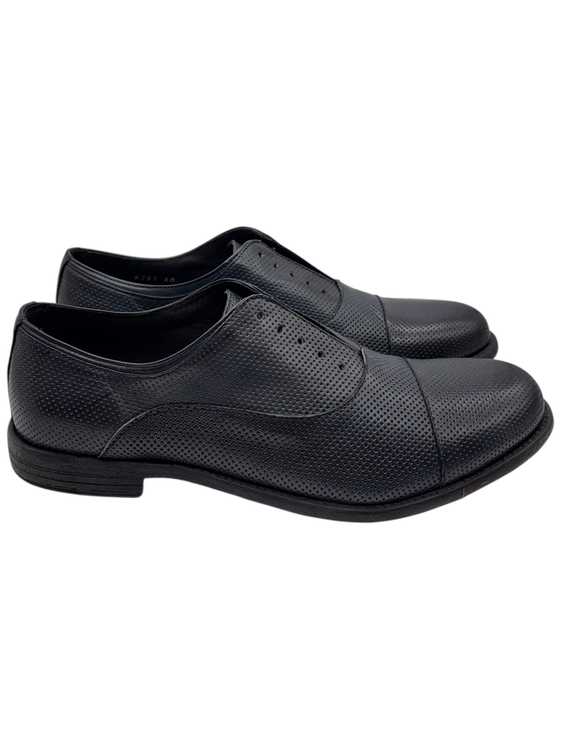 Raphael - Scarpe Oxford uomo in pelle senza lacci - 40 - immagine 3