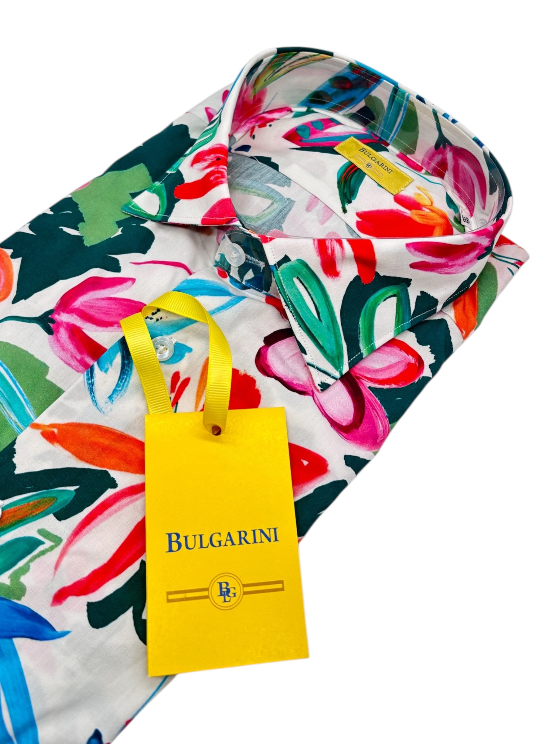 Bulgarini – Camicia in cotone multicolore stampa floreale - immagine 3