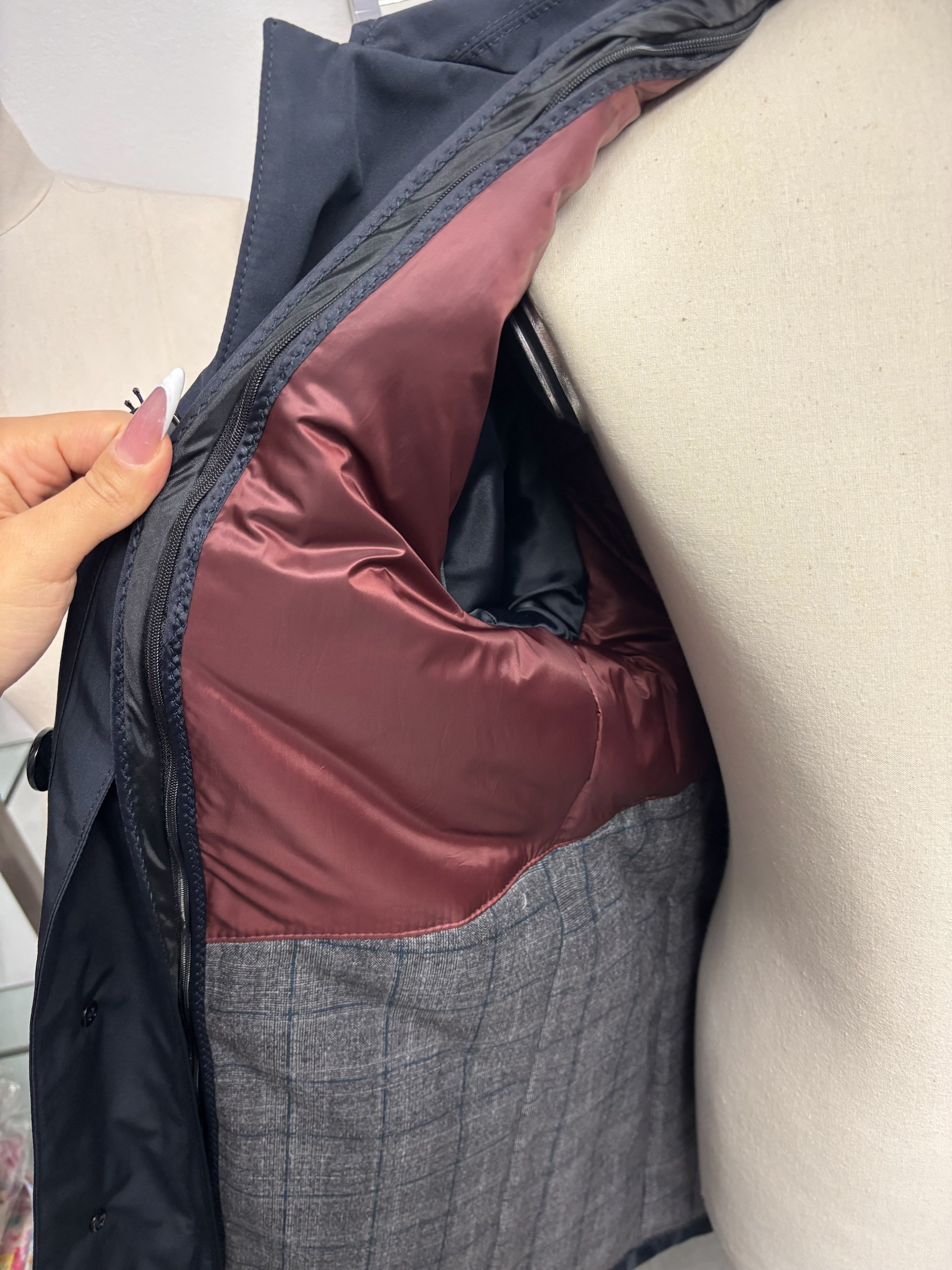 Bugatti - Cappotto uomo blu con pettorina - 50 - immagine 4