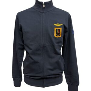 Aeronautica Militare - Felpa blu uomo full zip ''Frecce Tricolori'' - L