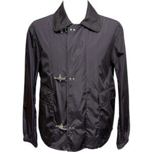 Fay - Giubbino leggero blu uomo con ganci - M