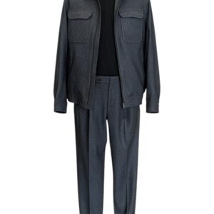 Raphael - Abito uomo giacca overshirt con pantalone antracite