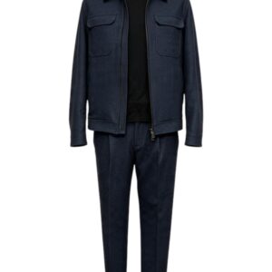 Raphael – Abito uomo giacca overshirt con pantalone blu