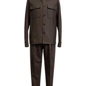 Raphael – Abito uomo giacca overshirt con bottoni e pantalone testa di moro