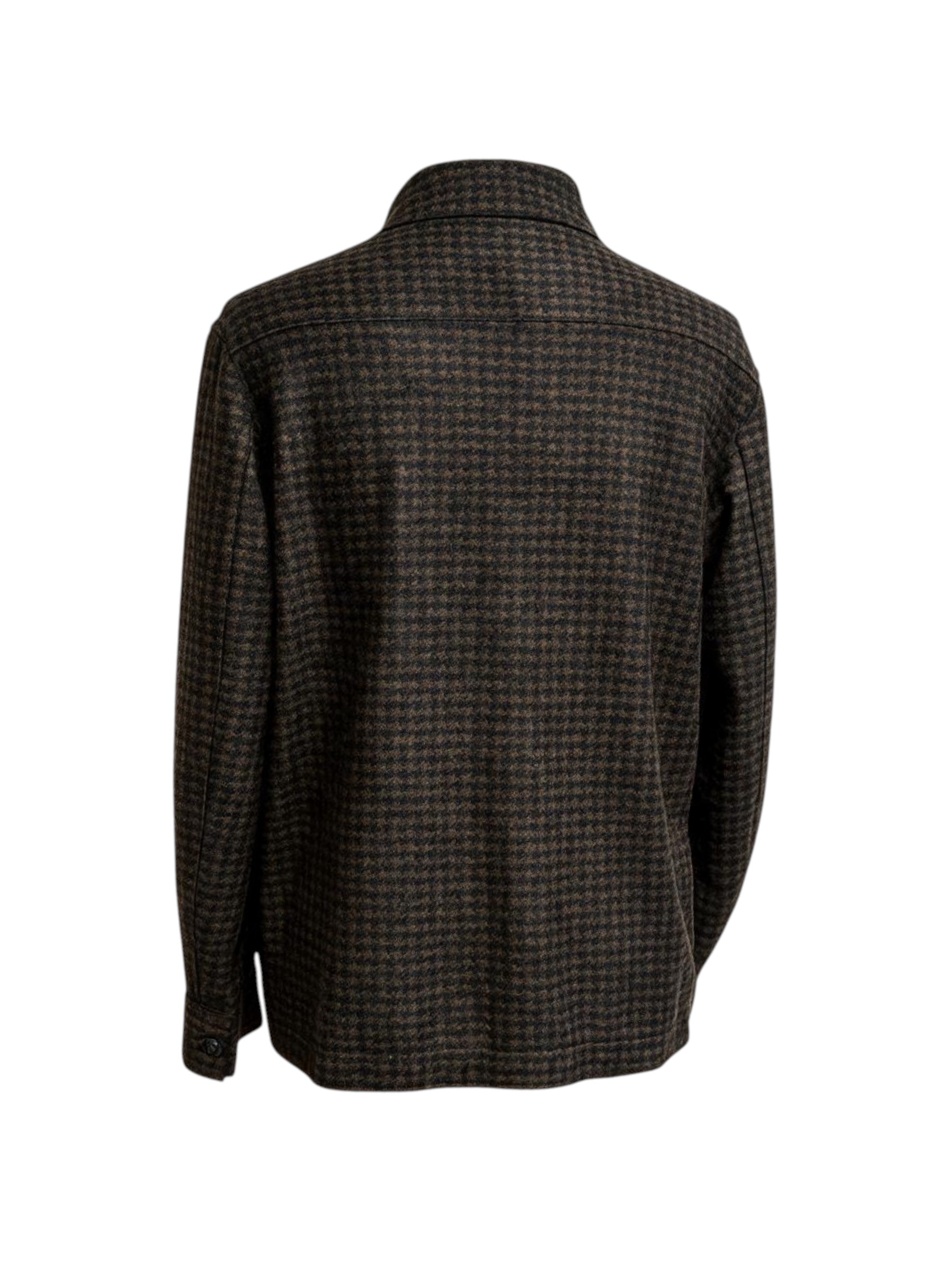 Raphael - Overshirt uomo in misto lana fantasia Pied-de-poule - immagine 3
