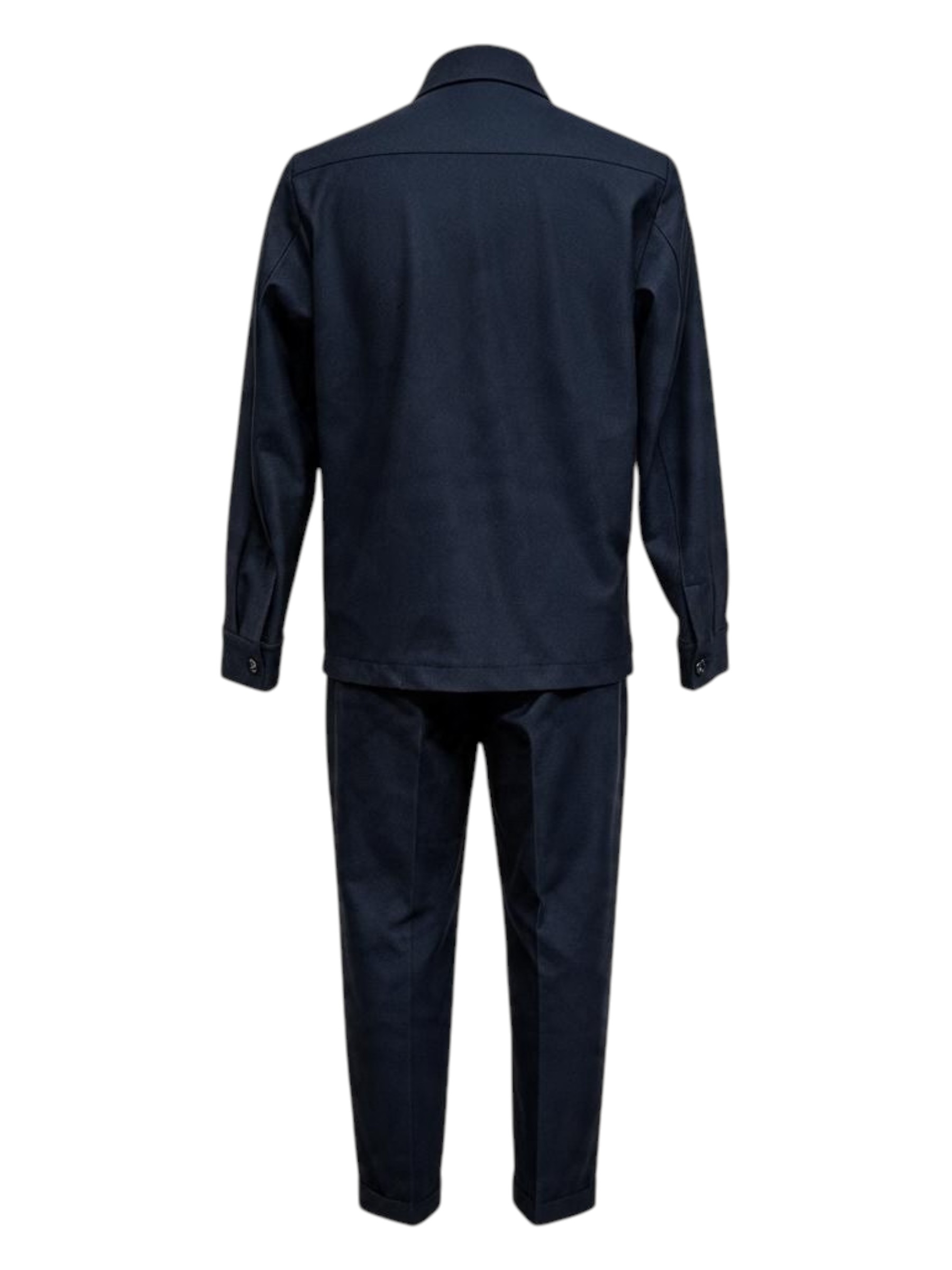 Raphael - Abito uomo giacca overshirt con bottoni e pantalone blu - immagine 3