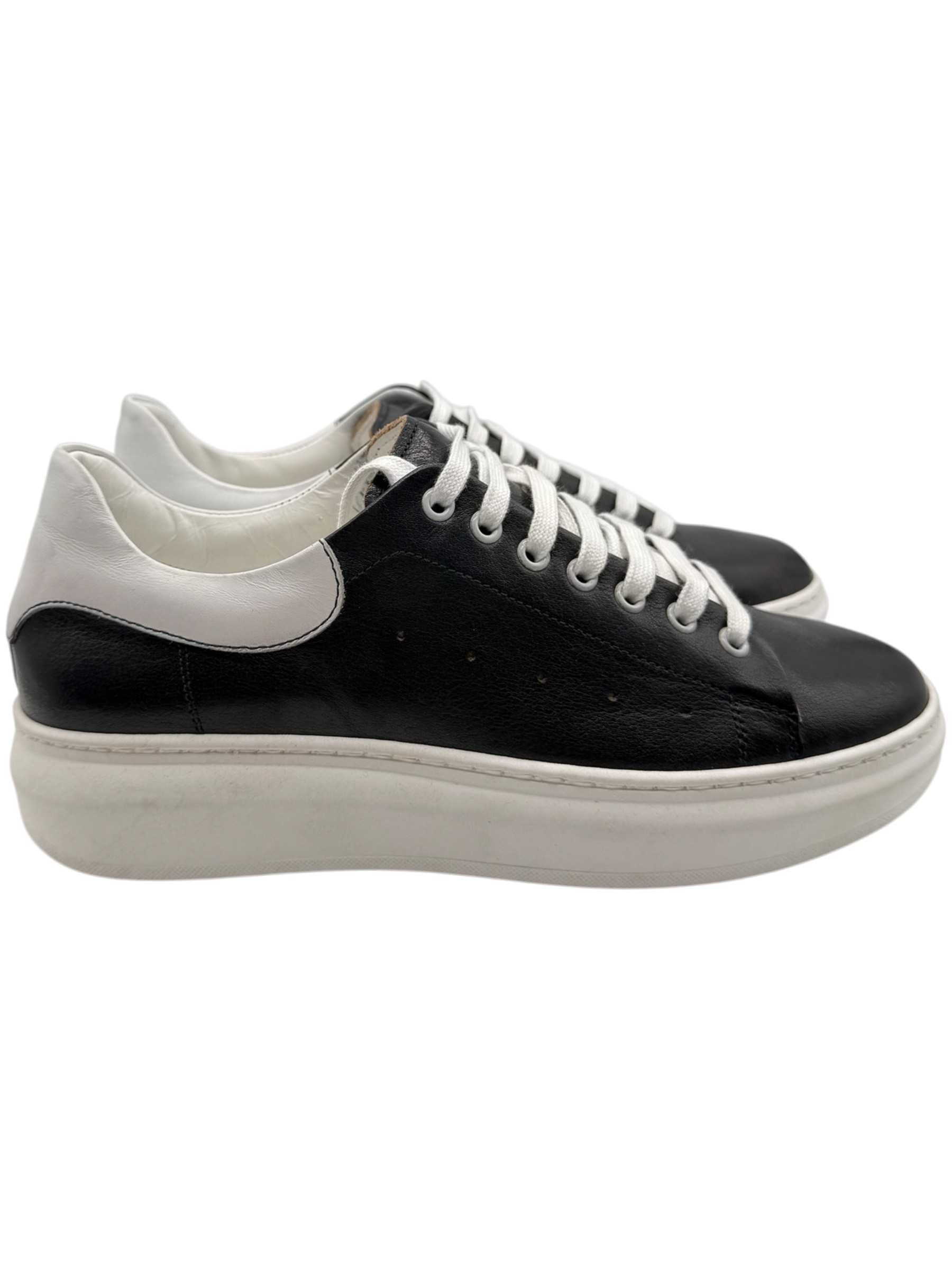 Franco Fedele - Sneakers uomo in pelle blu scuro - immagine 3