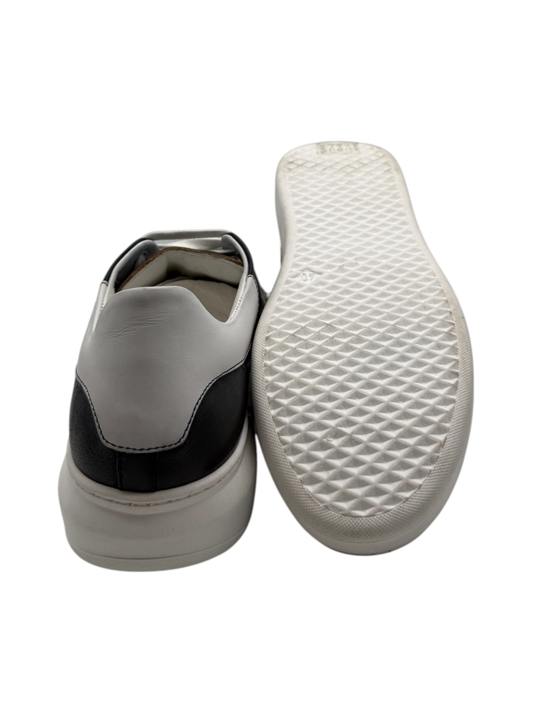 Franco Fedele - Sneakers uomo in pelle blu scuro - immagine 4